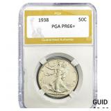 1938 Walking Liberty Half Dollar PGA PR66+