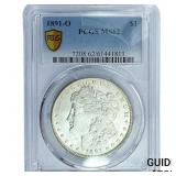 1891-O Morgan Silver Dollar PCGS MS62