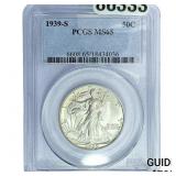 1939-S Walking Liberty Half Dollar PCGS MS65