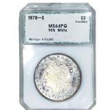 1878-S Morgan Silver Dollar PCI MS64 PQ