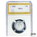 1896 Barber Quarter PGA PR65+