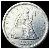 1875 Seated Liberty Twenty Cents NEARLY UNCIRCULAT