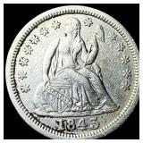 1843 Seated Liberty Dime CLOSELY UNCIRCULATED