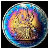 1873 Arrows Seated Liberty Half Dollar CLOSELY UNC