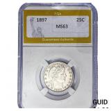 1897 Barber Quarter PGA MS63