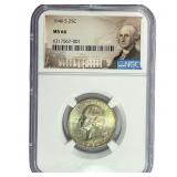 1946-S Washington Silver Quarter NGC MS66