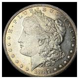 1887-S Silver Morgan Dollar CHOICE AU