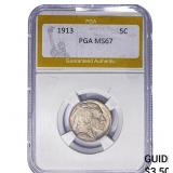 1913 Buffalo Nickel PGA MS67