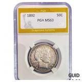 1892 Barber Half Dollar PGA MS63