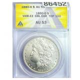 1880-O Morgan Silver Dollar ANACS AU53