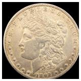 1892-O Silver Morgan Dollar NEARLY  UNCIRCULATED