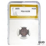 1835 Capped Bust Half Dime PGA AU58