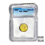 1857 $2.50 Gold Quarter Eagle ICG MS63