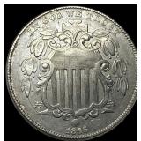 1866 Shield Nickel CLOSELY UNCIRCULATED