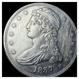 1837 Silver Capped Bust Half Dollar HIGH  GRADE