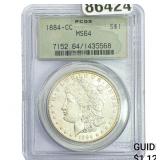 1884-CC Morgan Silver Dollar PCGS MS64