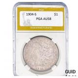 1904-S Morgan Silver Dollar PGA AU58
