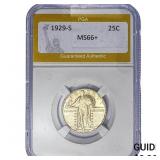 1929-S Standing Liberty Quarter PGA MS66+