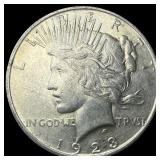 1923-S Silver Peace Dollar CLOSELY UNCIRCULATED