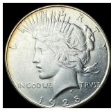 1928-S Silver Peace Dollar CHOICE AU