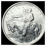 1925 Silver Half Dollar Stone Mountain CLOSELY UNC