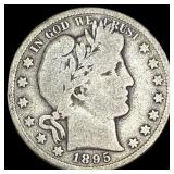 1895-S Silver Barber Half Dollar NICELY  CIRCULAT