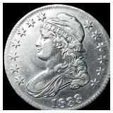 1833 Capped Bust Half Dollar CLOSELY UNCIRCULATED