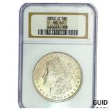 1882-O Morgan Silver Dollar NGC MS63