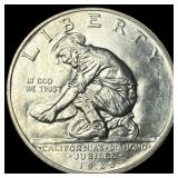 1925-S Silver California Diamond Jubilee Half Doll