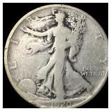 1920-S Silver Walking Liberty Half Dollar NICELY C