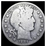 1904-S Silver Barber Half Dollar NICELY  CIRCULAT