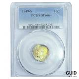 1949-S Roosevelt Dime PCGS MS66+