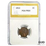 1912 Wheat Cent PGA PR64