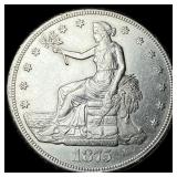 1875-S Silver Trade Dollar CLOSELY UNCIRCULATED