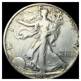 1919-S Silver Walking Liberty Half Dollar  NEARLY