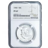 1960 Franklin Half Dollar NGC PF67