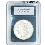 1878 8TF Morgan Silver Dollar  MS63