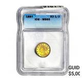 1897 $2.50 Gold Quarter Eagle ICG MS65