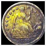 1842-O Silver Seated Liberty Half Dime NEARLY  UN