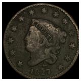 1827 Coronet Head Large Cent NICELY  CIRCULATED