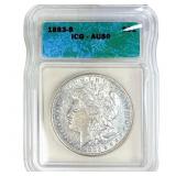 1883-S Morgan Silver Dollar ICG AU50