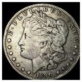 1890-CC Silver Morgan Dollar LIGHTLY CIRCULATED