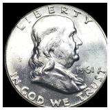 1961 Franklin Silver Half Dollar CHOICE PROOF