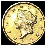 1851-C Gold $1 Liberty Head CHOICE AU