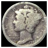 1921 Silver Mercury Dime NICELY CIRCULATED