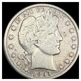 1893-S Silver Barber Half Dollar LIGHTLY  CIRCULA