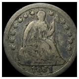 1851-O Silver Seated Liberty Half Dime  LIGHTLY C