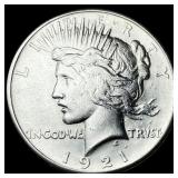 1921 Silver Peace Dollar CHOICE AU