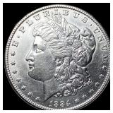 1884 Morgan Silver Dollar CLOSELY UNCIRCULATED