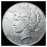 1927 Silver Peace Dollar CLOSELY UNCIRCULATED